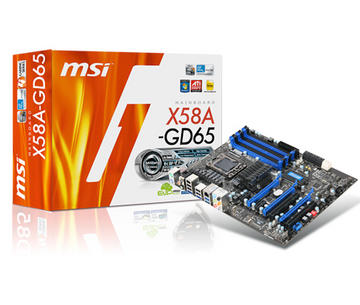 MSI X58A-GD65 X58/LGA1366/6Gbps SATA/USB3.0/ATX