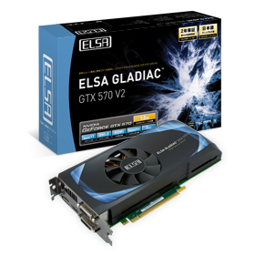 ELSA GLADIAC GTX 570 V2 1.2GB(GD570-12GERX2)