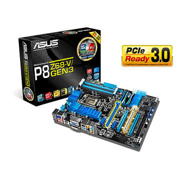 ASUS P8Z68-V/GEN3 Z68/LGA1155/6Gbps SATA/USB3.0/VGA(DVI/HDMI)/ATX