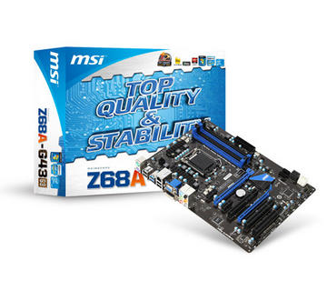 MSI Z68A-G43(G3) Z68/LGA1155/6Gbps SATA/USB3.0/VGA(DVI)/ATX