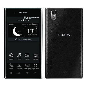 LG電子 docomo with series PRADA phone by LG L-02D Black