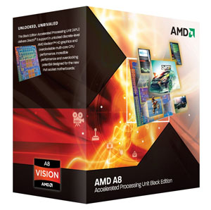 AMD A8-3870K (3GHz/4Core/L2 1MBx4/HD6550D) BOX FM1