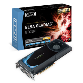 ELSA GLADIAC GTX 580 1.5GB(GD580-15GERX) GTX580/1.5GB(GDDR5)/PCI-E