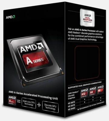 AMD A10-6800K(4.1GHz/TC:4.4GHz) BOX FM2/4C/L2 4MB/HD8670D 844MHz/TDP100W