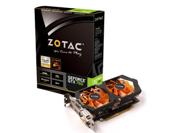 ZOTAC GeForce GTX760 2GB DDR5 TwinCooler(ZT-70405-10P) GTX760/2GB(GDDR5)/PCI-E/OC版