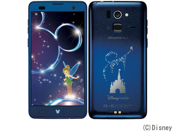 Fujitsu docomo Disney Mobile on docomo F-07E NightBlue