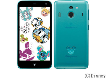 Fujitsu docomo Disney Mobile on docomo F-03F Blue