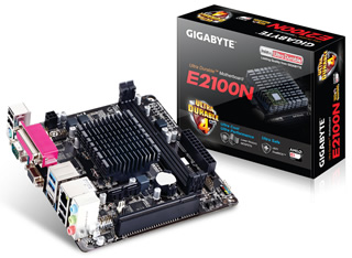 GIGABYTE GA-E2100N AMD E1-2100(1GHz/2コア/TDP9W)/Radeon HD 8210/Mini-ITX
