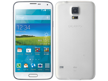 SAMSUNG au GALAXY S5 SCL23 Shimmery White