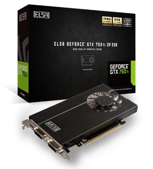 ELSA GeForce GTX 750 Ti SP 2GB（GD750-2GERTSP） GTX750Ti/2GB(GDDR5)/PCI-E 
