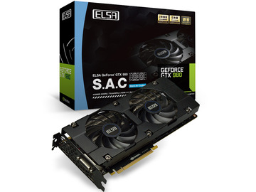 ELSA GeForce GTX 980 4GB S.A.C(GD980-4GERXS) GTX980/4GB(GDDR5)/PCI-E