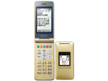 ZTE 【買取不可】 SoftBank かんたん携帯8 302ZT フォーマルゴールド (3G携帯)
