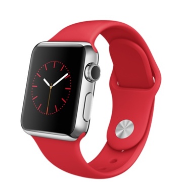 Apple Apple Watch 38mm ステンレススチール/(PRODUCT)REDスポーツバンド MLLD2J/A