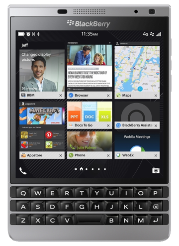 BlackBerry 【買取不可】 海外版 【SIMフリー】 BlackBerry Passport Silver Edition LTE SQW100-4 RHR191LW