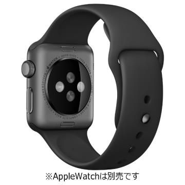 Apple Apple Watch 42mmケース用スポーツバンド ブラック スペースグレイステンレススチールピン式 MJ4N2FE/A