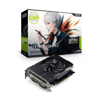 ELSA GeForce GTX 750 Ti 2GB S.A.C CLIP (GD750-2GERTC) GTX750Ti/2GB(GDDR5)/PCI-E