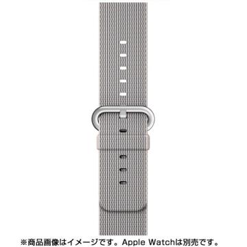 Apple Apple Watch 42mmケース用ウーブンナイロン パール MMA72FE/A