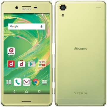 SONY docomo 【SIMロックあり】 Xperia X Performance SO-04H Lime Gold