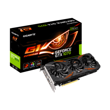 GIGABYTE GeForce GTX 1070 G1 Gaming 8G(GV-N1070G1 GAMING-8GD rev.1.0) GTX1070/8GB(GDDR5)/PCI-E 