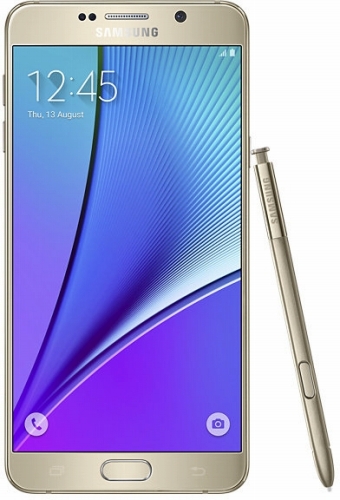 SAMSUNG GALAXY Note 5 Dual SIM SM-N9208 LTE 32GB Gold Platinum（海外携帯）