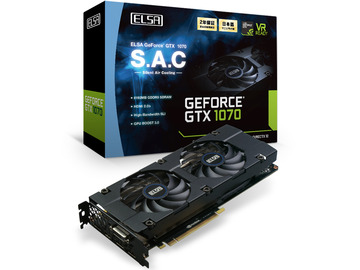 ELSA GeForce GTX 1070 8GB S.A.C（GD1070-8GERXS） GTX1070/8GB(GDDR5)/PCI-E