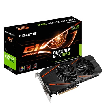 GIGABYTE GeForce GTX 1060 G1 Gaming 3G(GV-N1060G1 GAMING-3GD rev.1.0) GTX1060/3GB(GDDR5)/PCI-E