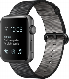 Apple Apple Watch Series2 42mmスペースグレイアルミニウム/ブラックウーブンナイロン MP0H2J/A