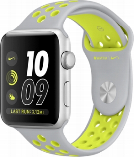 Apple Apple Watch Series2 Nike+ 42mmシルバーアルミニウム/フラットシルバー/ボルトNikeスポーツバンド