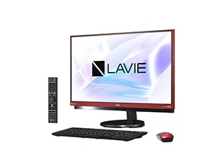NEC LAVIE Desk All-in-one DA770/HAR PC-DA770HAR ラズベリーレッド