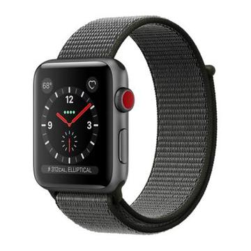 Apple Apple Watch Series3 42mm Cellular スペースグレイアルミニウム/ダークオリーブスポーツループ MQKR2J/A