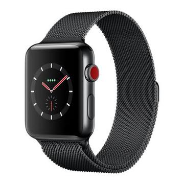 Apple Apple Watch Series3 42mm Cellular スペースブラックステンレス/スペースブラックミラネーゼループ