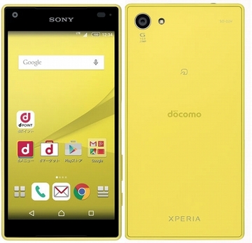 SONY docomo 【SIMロック解除済み】 Xperia Z5 Compact SO-02H Yellow