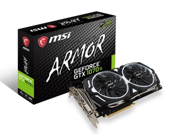 MSI GeForce GTX 1070 Ti ARMOR 8G GTX1070Ti/8GB(GDDR5)/PCI-E