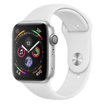 Apple Apple Watch Series4 44mm GPS シルバーアルミニウム/ホワイトスポーツバンド MU6A2J/A