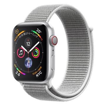 Apple Apple Watch Series4 44mm Cellular シルバーアルミニウム/シーシェルスポーツループ MTVT2J/A
