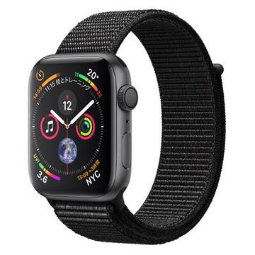 Apple Apple Watch Series4 44mm GPS スペースグレイアルミニウム/ブラックスポーツループ MU6E2J/A