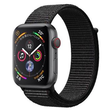 Apple Apple Watch Series4 44mm Cellular スペースグレイアルミニウム/ブラックスポーツループ MTVV2J/A