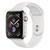Apple Apple Watch Series4 44mm Cellular シルバーステンレス/ホワイトスポーツバンド MTX02J/A