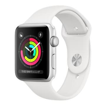 Apple Apple Watch Series3 42mm GPS シルバーアルミニウム/ホワイトスポーツバンド MTF22J/A