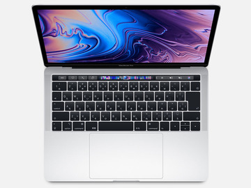 Apple MacBook Pro 13インチ (wTB) CTO (Mid 2019) シルバー Core i7(2.8G)/16G/256G(SSD)/Iris Plus 655