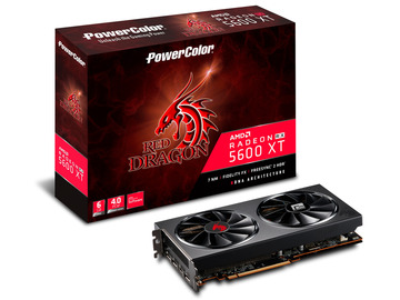 POWERCOLOR Red Dragon Radeon RX 5600 XT(AXRX 5600XT 6GBD6-3DHR/OC) RX5600XT/6GB(GDDR6)/PCI-E