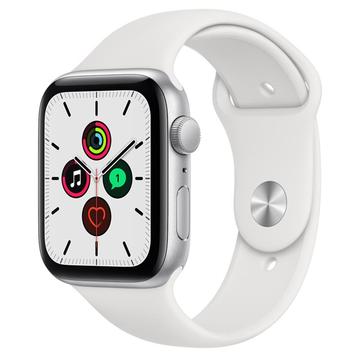 Apple Apple Watch SE 44mm Cellular シルバーアルミ/スポーツバンド ホワイト MYEV2J/A