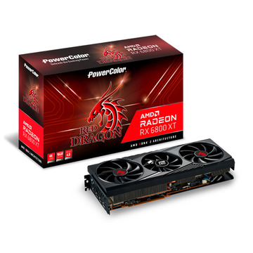 POWERCOLOR Red Dragon AMD Radeon RX 6800 16GB GDDR6(AXRX 6800 16GBD6-3DHR/OC) RX6800/16GB(GDDR6)/PCI-E