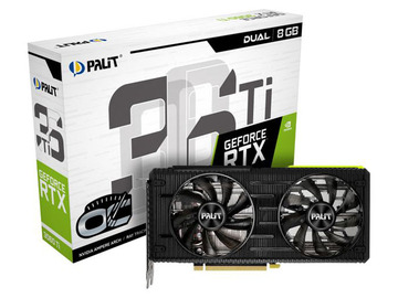 Palit GeForce RTX 3060 Ti Dual OC 8GB LHR（NE6306TS19P2-190AD）RTX3060Ti(LHR)/8GB(GDDR6)