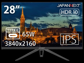 JAPANNEXT JN-IPS28UHDRC65W [28インチ/3840x2160/IPS/非光沢/HDMI2.0/USB-C/DP/5ms](2021)