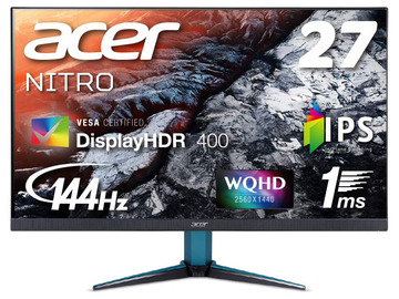 Acer Nitro VG271UPbmiipx [27インチ/2560x1440/IPS/非光沢/HDMI2.0x2/DP/144Hz/VRB:1ms](2020)