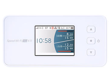 NECプラットフォームズ UQmobile 【SIMフリー】 Speed Wi-Fi 5G X11 NAR01 スノーホワイト