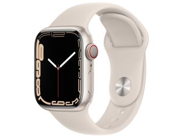 Apple Watch Series7 41mm Cellular スターライトアルミ/スポーツバンド スターライト MKHR3J/A