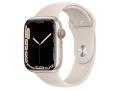  Apple Apple Watch Series7 45mm Cellular スターライトアルミ/スポーツバンド スターライト