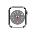  Apple Apple Watch Series8 45mm Cellular シルバーステンレススチールケース (バンド無し)